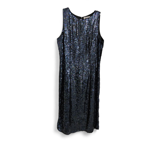 Mark & John by Gopal NWT Sleeveless Sequin Shift Coctail Mini Dress Size 12 - Picture 1 of 11